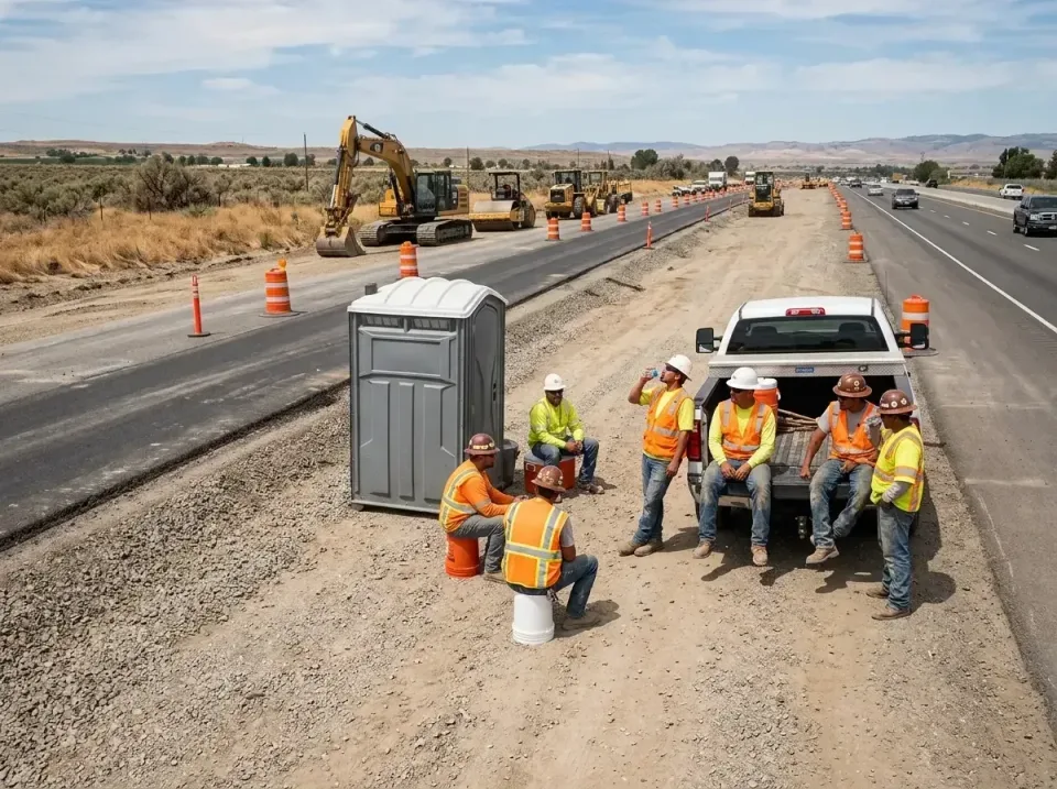 highway-road-construction-crew-007 — frequently asked questions, Porta Potty and Restroom Rentals in Mills, WY